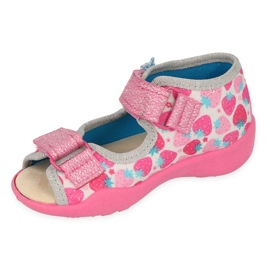 Pantofi copii Befado 342P046 albastru roz argint 1