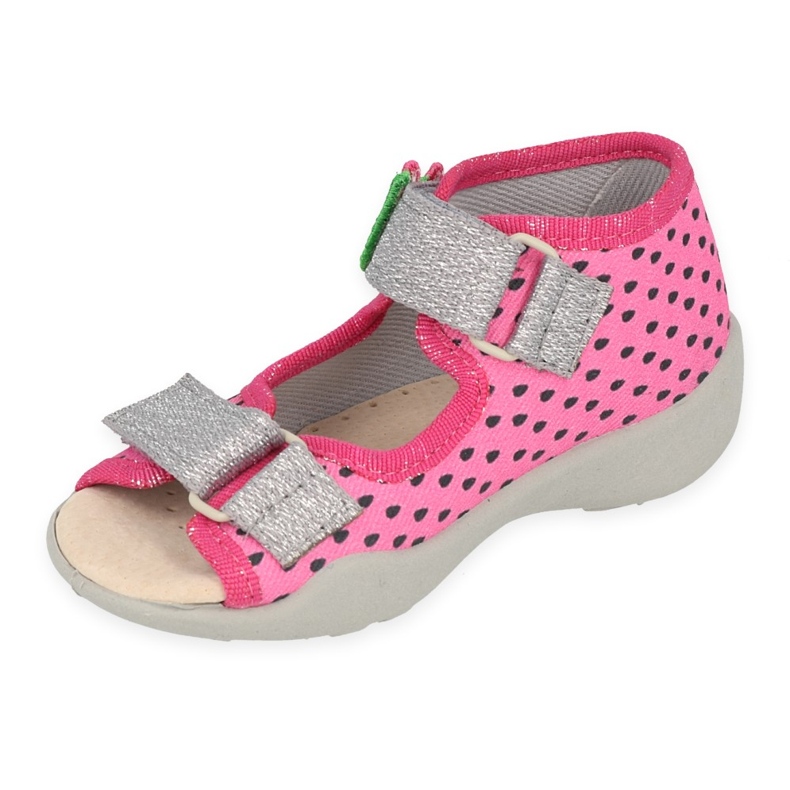 Pantofi copii Befado 342P045 roz argint 1