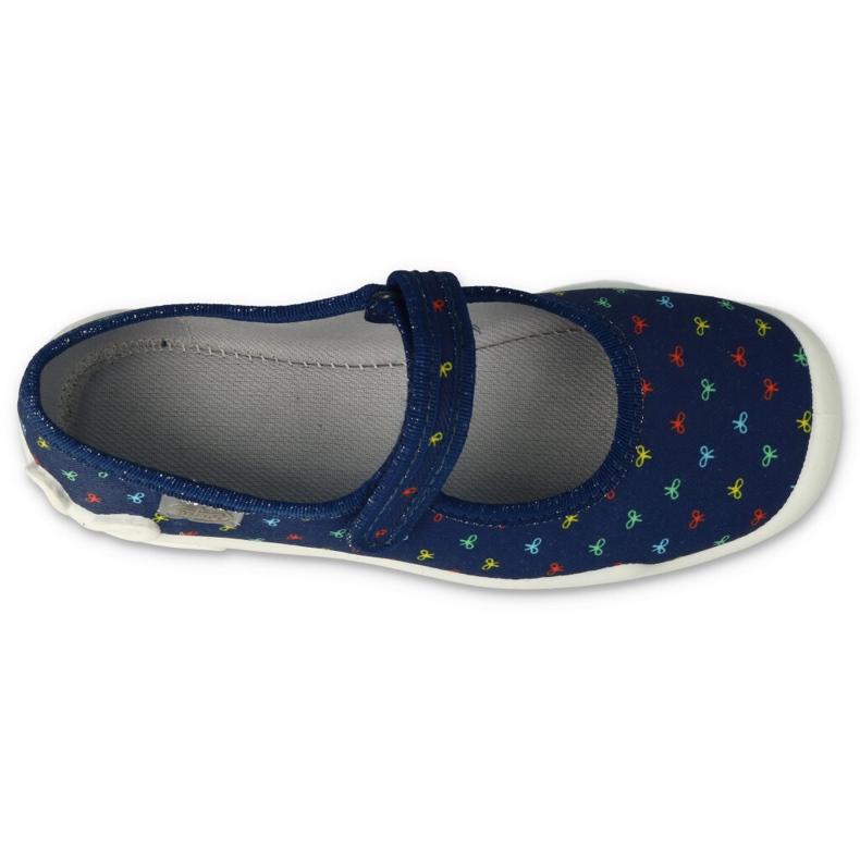 Papuci pentru copii Befado cu Velcro 114Y490 Blue Navy albastru 2 Papuci pentru copii Befado cu Velcro 114Y490 Blue Navy albastru 2