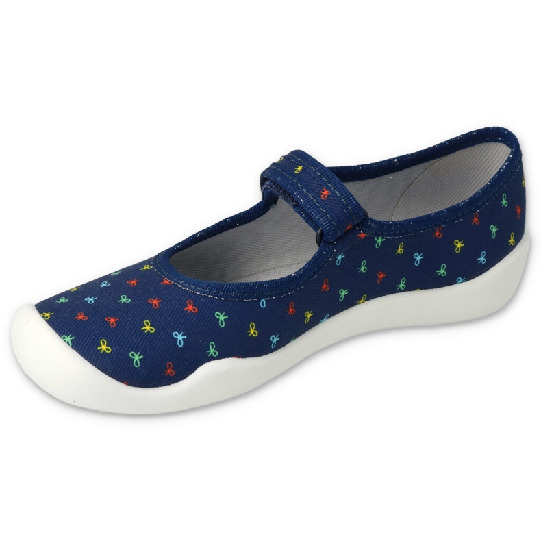 Papuci pentru copii Befado cu Velcro 114Y490 Blue Navy albastru 1 Papuci pentru copii Befado cu Velcro 114Y490 Blue Navy albastru 1
