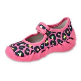 Pantofi rapidi 109P256 Befado pentru copii negru roz argint 1