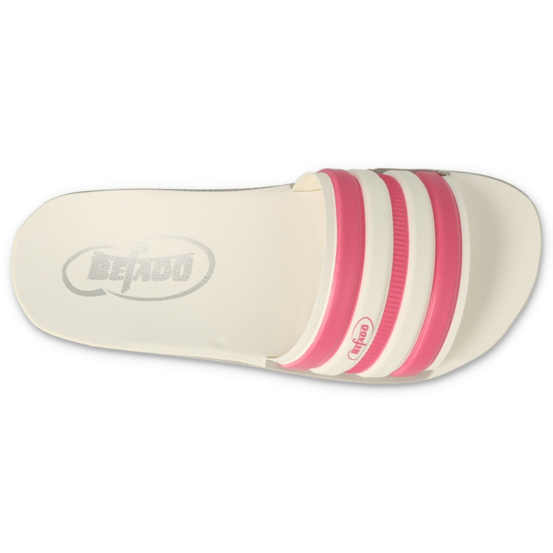 Befado Foam Flip Flops 067Y002 Alb cu dungi roz 2