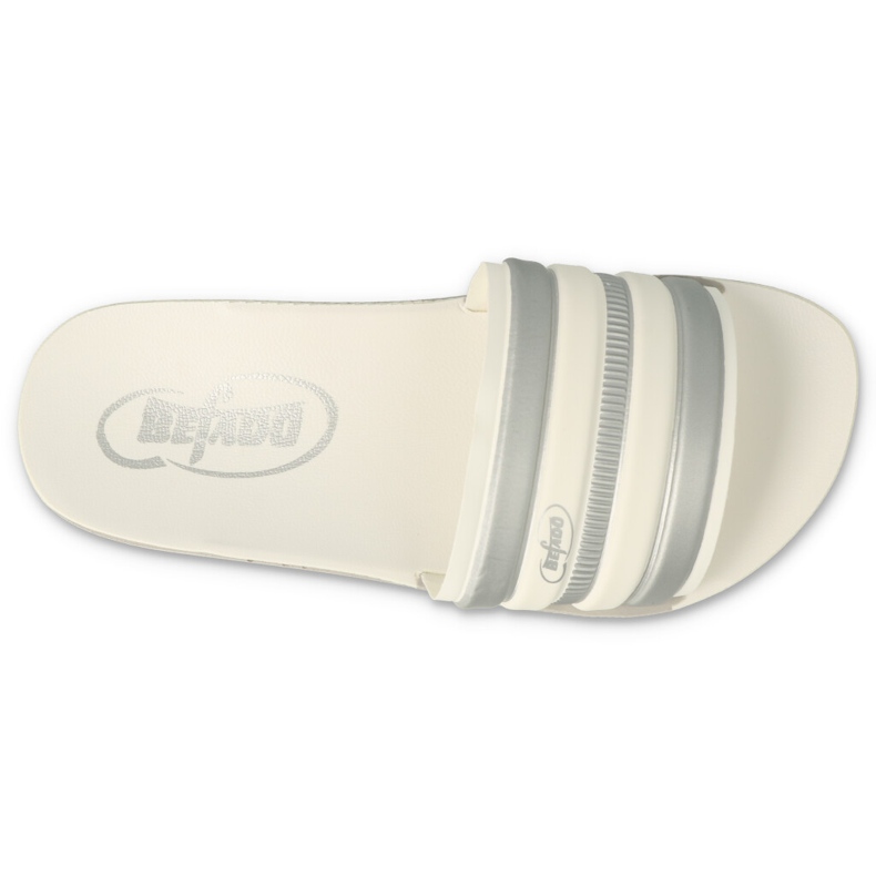 Befado Foam Flip Flip Flops 067Y001 Alb cu dungi gri 2