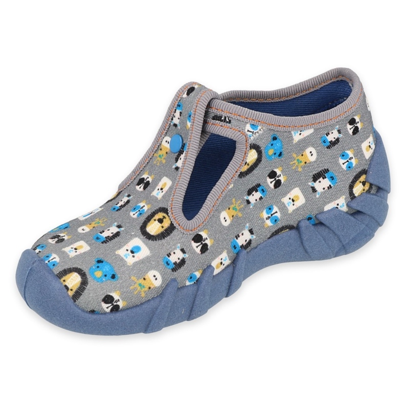 Pantofi copii Befado 110P438 albastru gri multicolor 1