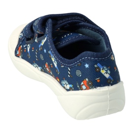 Papuci pentru copii Befado pentru Velcro 907p142 albastru 2