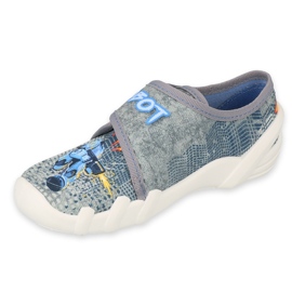 Pantofi copii Befado 273X336 albastru gri multicolor 1