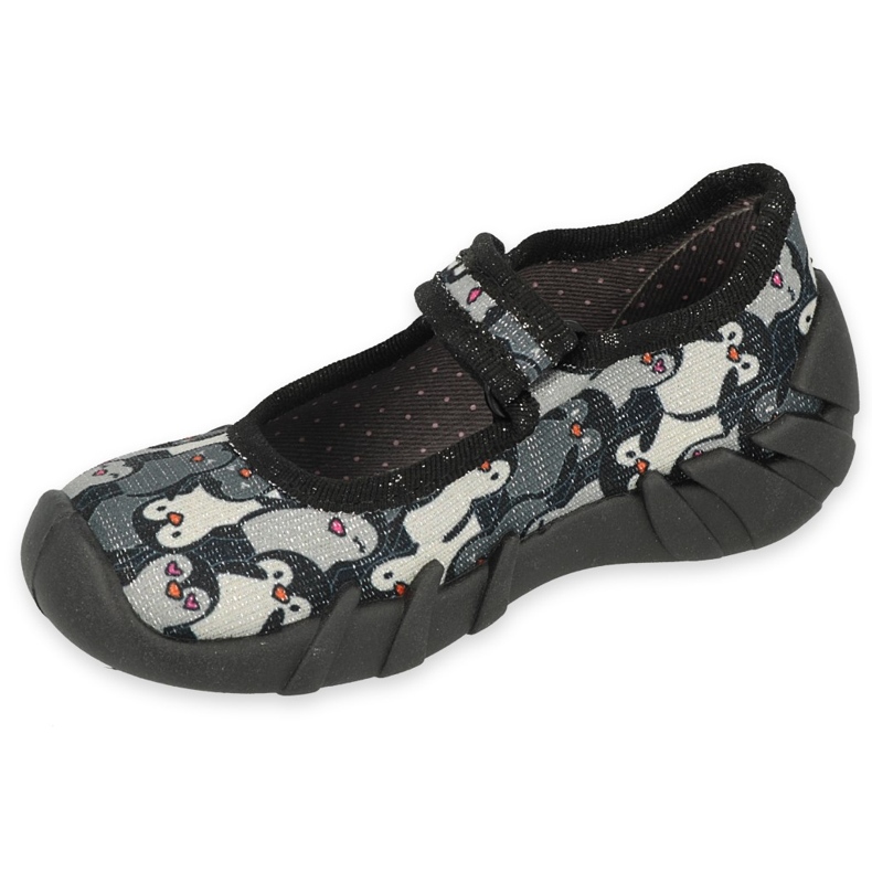 Befado Speedy Children’s Slippers 109p239 negru gri 1