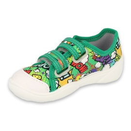 Papuci pentru copii Befado pentru Velcro 907p122 Green verde 1
