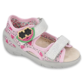 Pantofi pentru copii Befado pu 065X152 roz gri 1