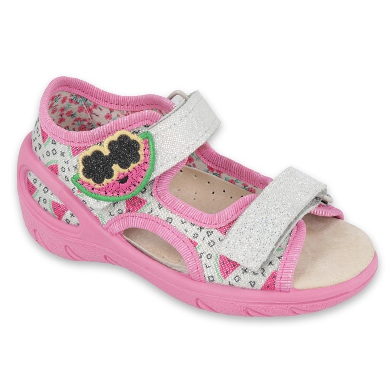 Pantofi pentru copii Befado pu 065X148 roz gri multicolor 1