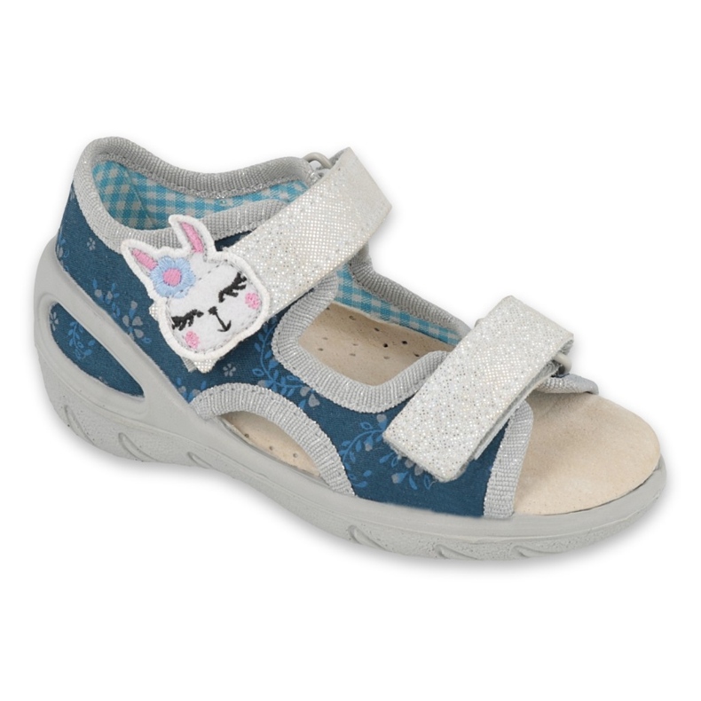 Pantofi pentru copii Befado pu 065X154 albastru marin gri multicolor 1