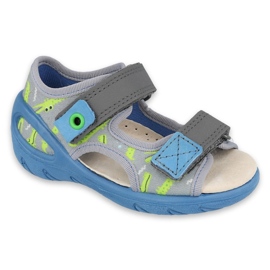 Încălțăminte pentru copii Befado pu 065P159 albastru gri multicolor verde 2