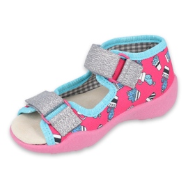 Pantofi pentru copii Befado galbeni 342P026 albastru roz argint 1