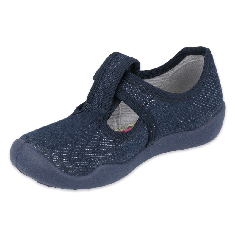 Pantofi pentru copii Befado blanka bleumarin 115X005 albastru marin argint 1
