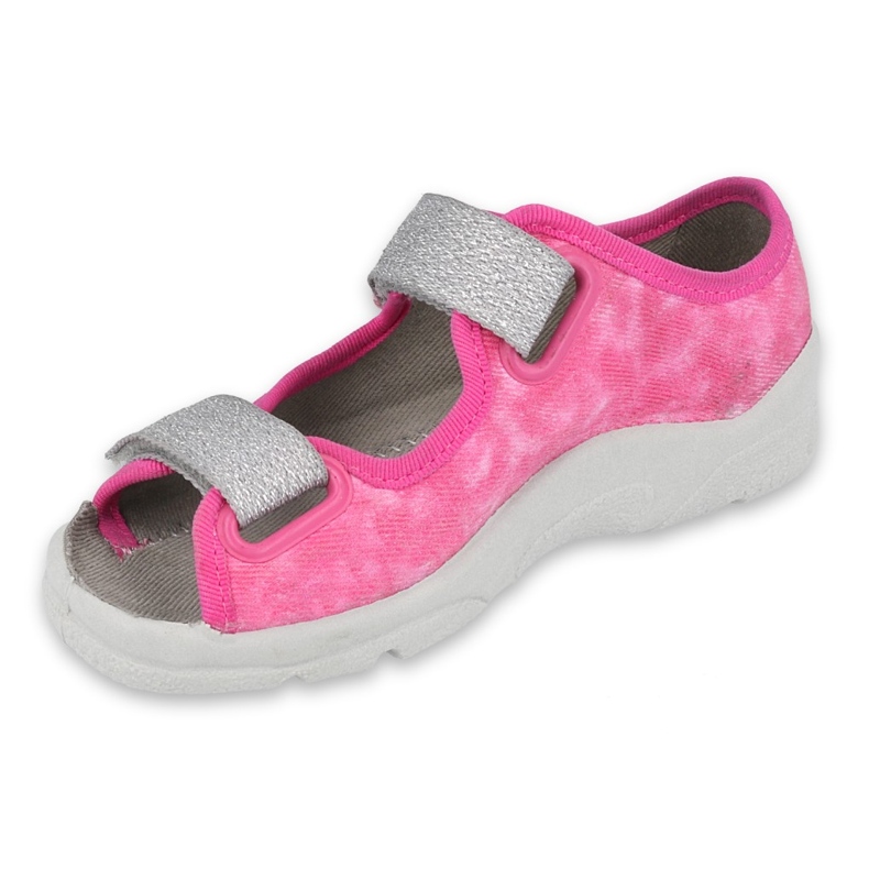 Pantofi pentru copii Befado 969X163 roz argint 1