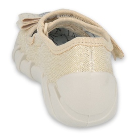 Papuci pentru copii Befado cu un arc 109p206 de aur 2