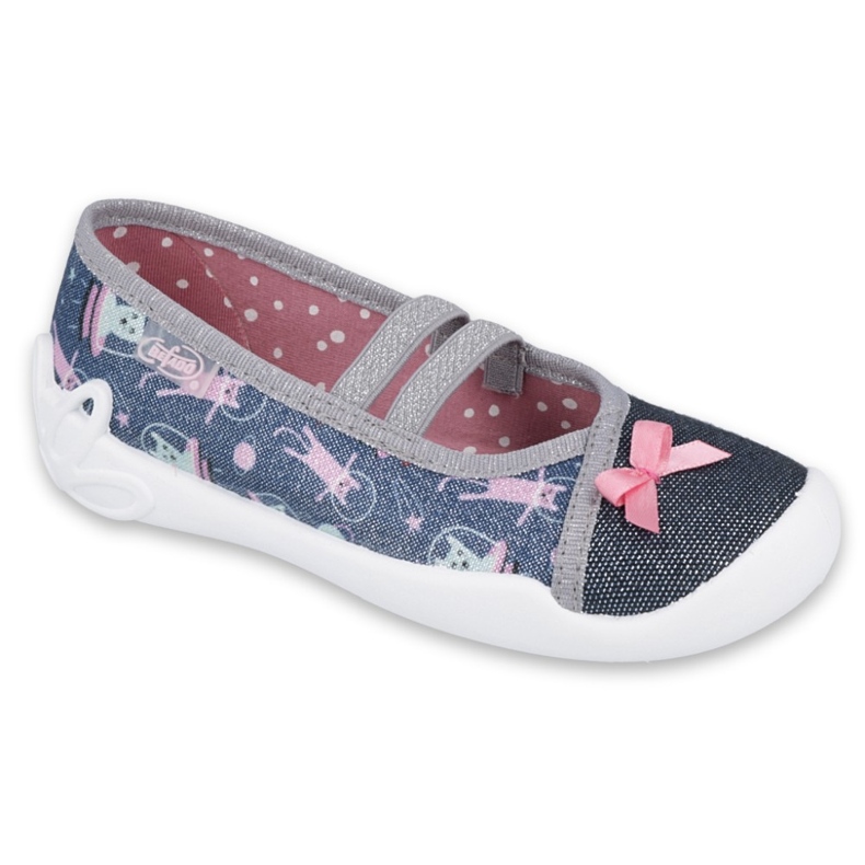 Încălțăminte pentru copii Befado 116X281 albastru marin argint gri 2