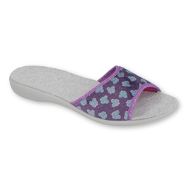 Pantofi de damă Befado pu 300D042 violet albastru gri 1