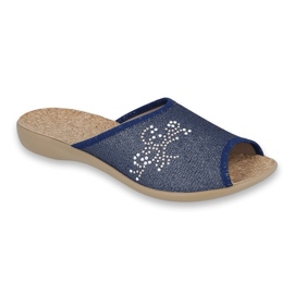 Pantofi de damă Befado pu 254D107 albastru marin 1