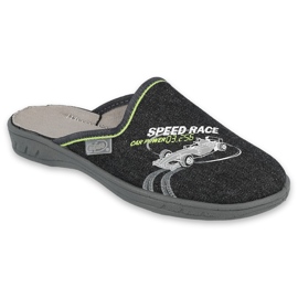 Pantofi pentru copii Befado colorate 707Y405 negru gri verde 1