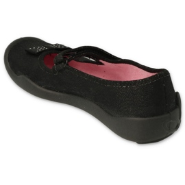 Befado Children’s Ballerinas 114Y240 cu arcuri în paiete negru 2 Befado Children’s Ballerinas 114Y240 cu arcuri în paiete negru 2