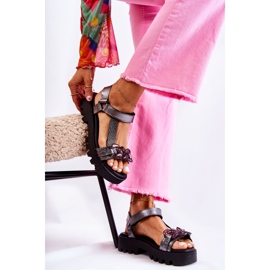 Sandale Piele Cu Velcro Maciejka L5009-41 Argintiu Inchis 1 Sandale Piele Cu Velcro Maciejka L5009-41 Argintiu Inchis 1