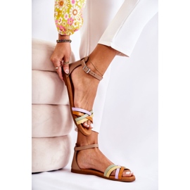 Sandale de damă la modă Maciejka L4953-04 Multicolor bej 1