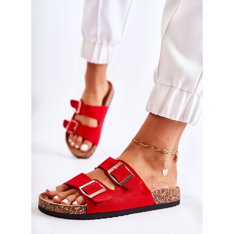 Papuci Slip On Misandei Rosii Dama roșu 2