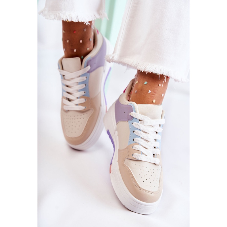 PS1 Pantofi sport dama Bej Francis multicolor 2