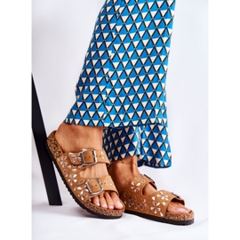 PG1 Papuci Maro din piele intoarsa Dalvio Cu Strasuri 1