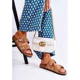 PG1 Papuci Maro din piele intoarsa Dalvio Cu Strasuri 2