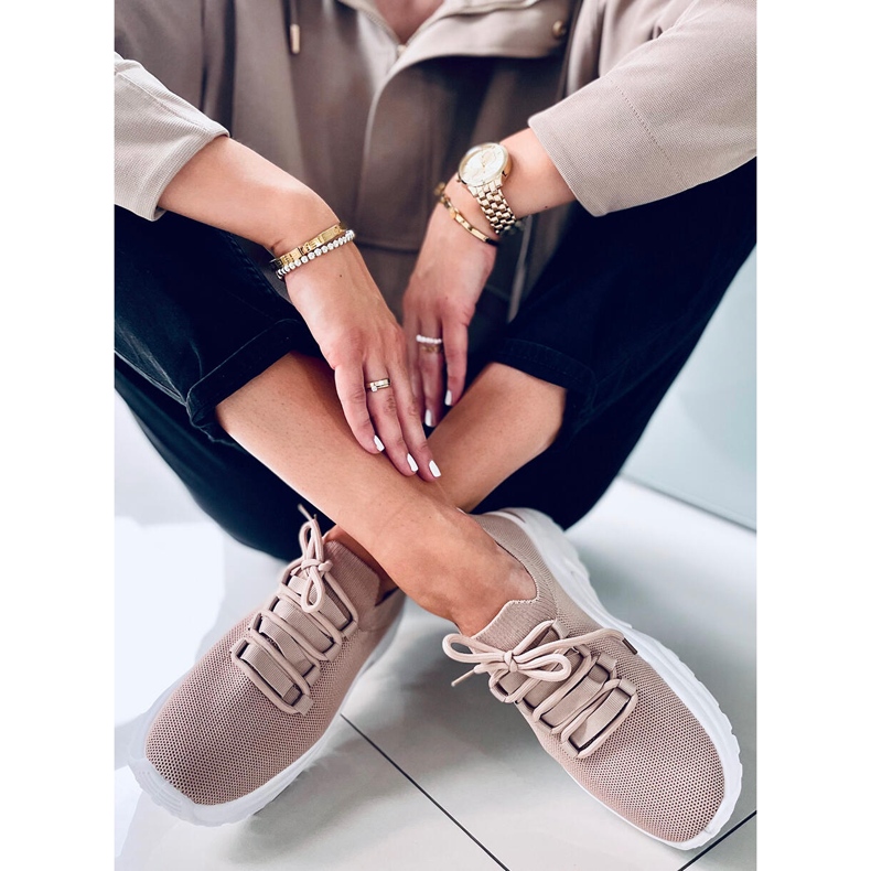 Tenisi șosete Wendy Khaki bej 1 Tenisi șosete Wendy Khaki bej 1