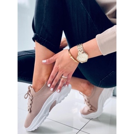 Tenisi șosete Wendy Khaki bej 2 Tenisi șosete Wendy Khaki bej 2