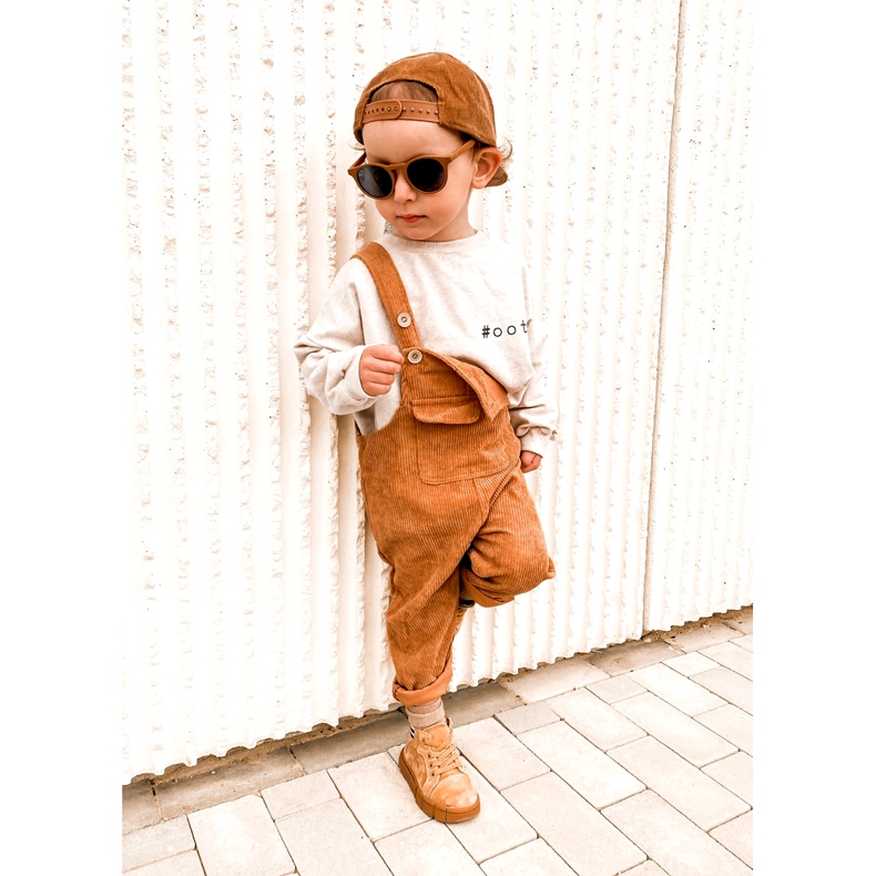 PA1 Pantofi înalți pentru copii, cu fermoar Camel Boone galben cămilă 2