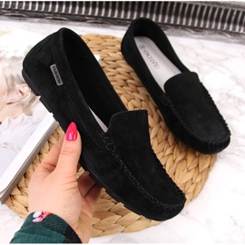 Mocasini de dama din piele neagra Vinceza negru 2