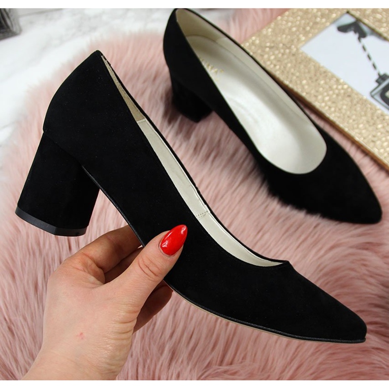 Pompe pe post negru Juma piele intoarsa 1