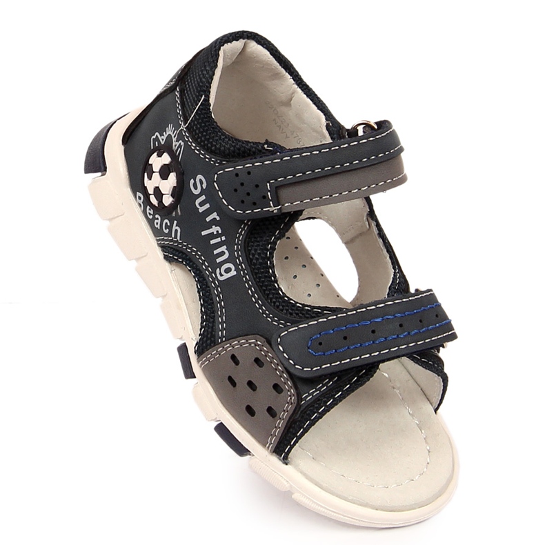 News Sandale băieți cu Velcro bleumarin NOUTĂȚI multicolor 1