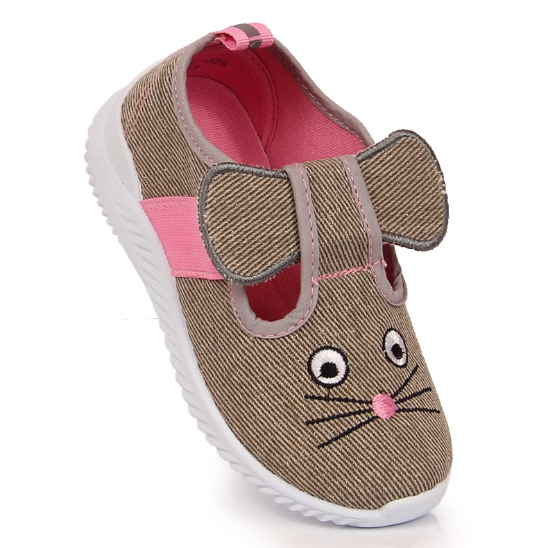 Tenisi slip-on pentru fete Atletico mice gri 2