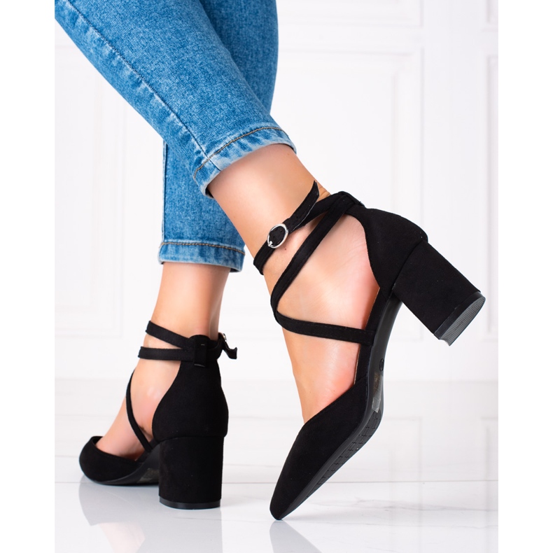 SHELOVET Pompe negre la modă negru 1 SHELOVET Pompe negre la modă negru 1