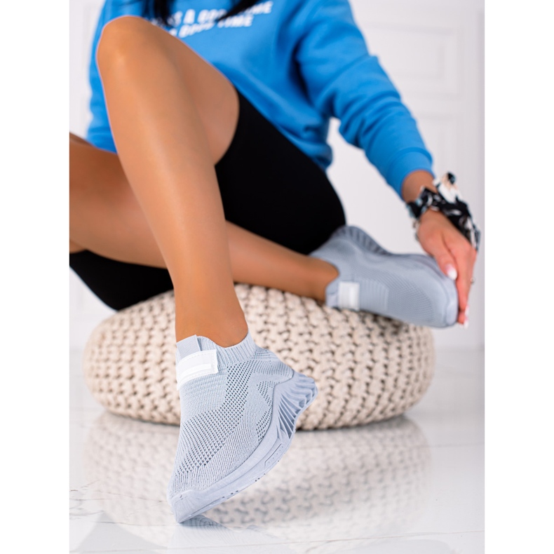 SHELOVET Pantofi sport de alunecare gri 2