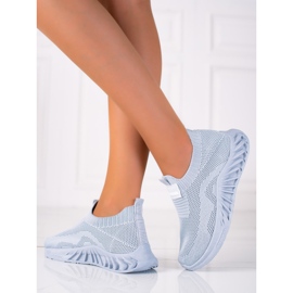 SHELOVET Pantofi sport de alunecare gri 1