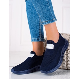 SHELOVET Pantofi sport de alunecare albastru marin 1