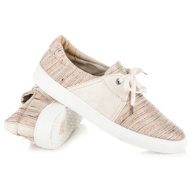 Kylie Adidași cu model etnic maro 1