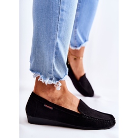 PH1 Mocasini negri din piele intoarsa de dama La Cava negru 1