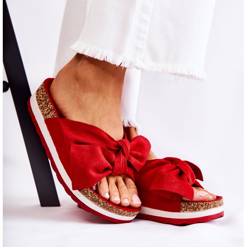 PG1 Flip Flops pe platforma roșie atât de comodă roșu 2