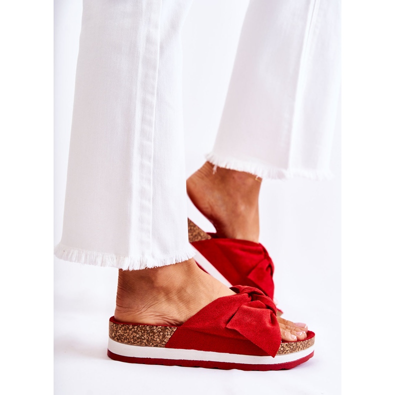 PG1 Flip Flops pe platforma roșie atât de comodă roșu 1