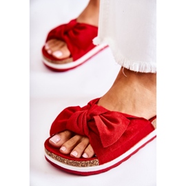 PG1 Flip Flops pe platforma roșie atât de comodă roșu 8