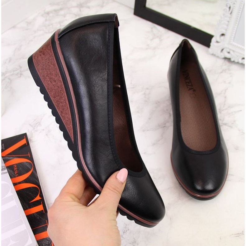 Pompe cu pană negre W Vinceza negru 1