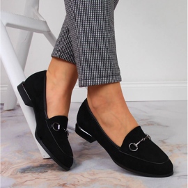 Mocasini pantofi dama cu decor Jezzi negru 1