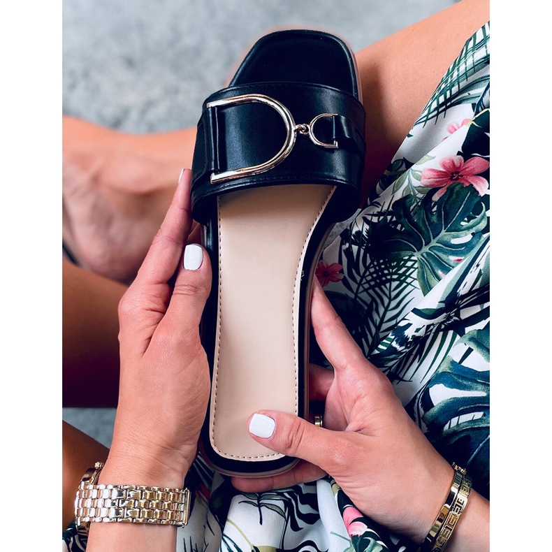 Papuci de damă Arizona Black negru 1